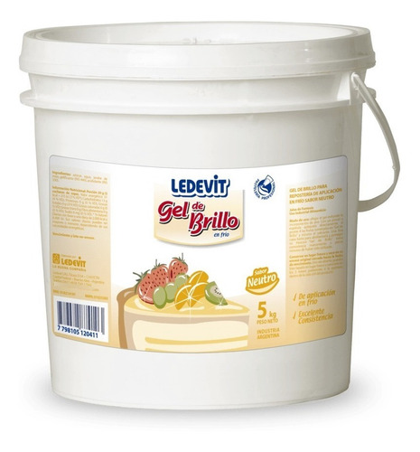 Gel De Brillo En Frio Sabores Neutro Y Frutilla (balde X 5 K