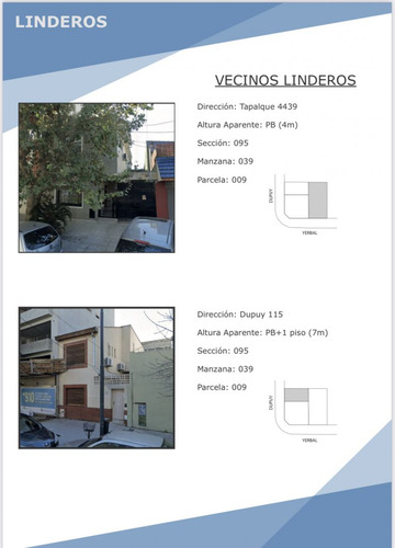 Terreno En Venta En Villa Luro