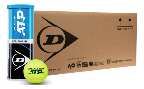 Caja De Pelotas De Tenis Dunlop Atp 24 Tarros, Envío Gratis