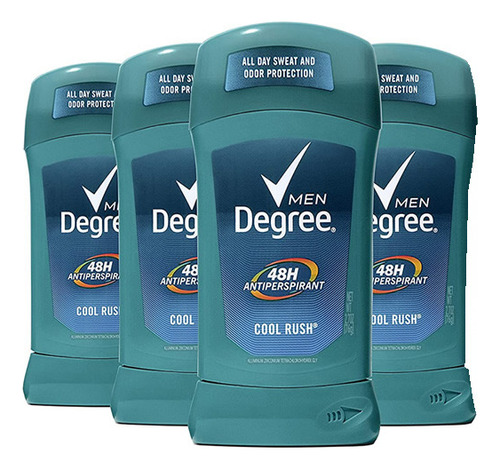 Desodorante Para Hombre Degree Cool Rush 304grs X 4 48 Horas