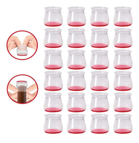 Protector De Silicona Para Pie De Mesa Y Silla 24 Piezas