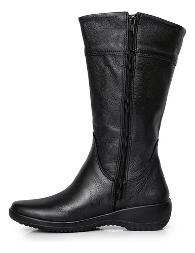 Bota Mujer Cuero Botita Alta Comodo Zapato Confort Briganti