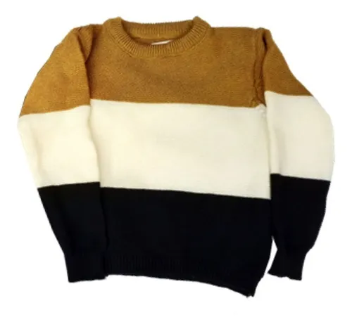 Sueter de tres colores best sale