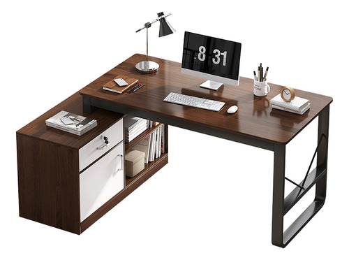 Muebles Escritorio De Computadora Unión Oficina Marrón