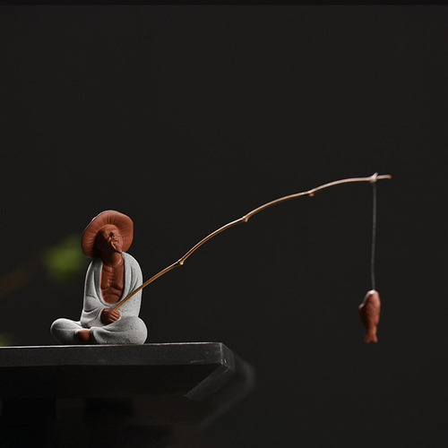 Para Té Chino Estatuilla Para Mascotas Bandeja De Arena