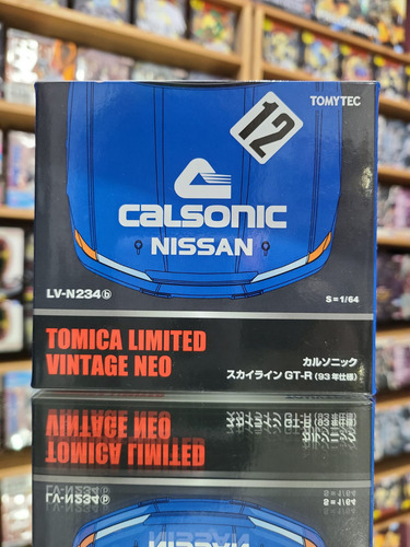 Tomica Limited Vintage Neo Calsonic Nissan Gt R 1/64 Color Azul Claro