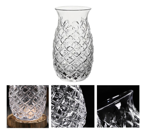 Vaso De Cristal De Piña, 400ml, Novedad, Vaso De Agua De