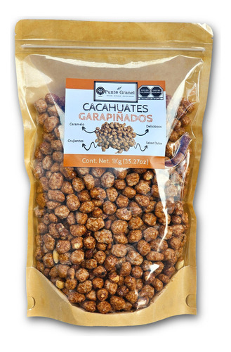 Cacahuate Garapiñado 1kg - Cacahuate Caramelizado