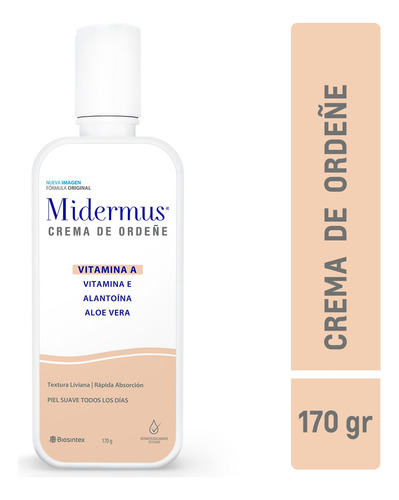  Midermus Crema De Ordeñe Vitamina A & E 170 Gr 