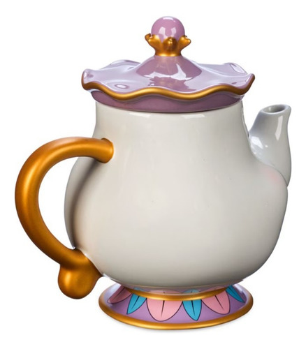 Taza De Colección Sra. Potts, La Bella Y La Bestia Disney Blanco Sra. Potts