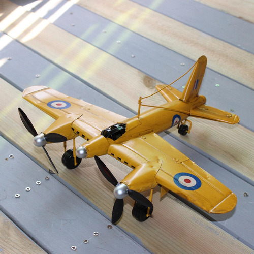 Modelo De Biplano Modelo De Avión De Estilo Vintage