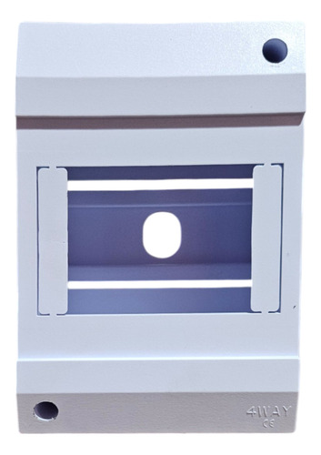 3 Pack Centro De Carga Riel Din Difus Plástico 4 Polos Gris