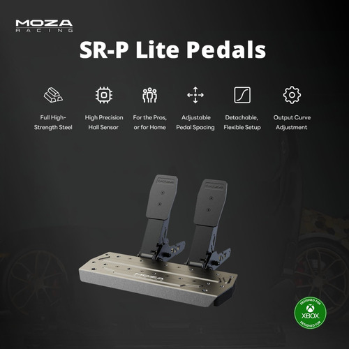 Pacote De Volante E Pedais De Corrida Moza R3 Para Xbox E Pc