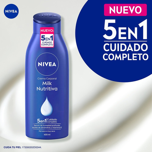 Crema Nivea Milk Nutritiva Humectante 400ml