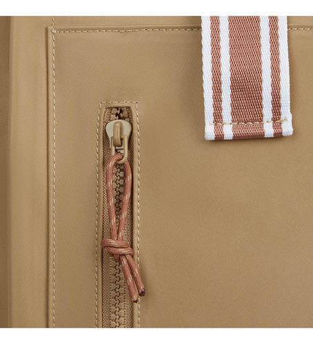 Mochila Lipault City Plume Rolltop Bp Hour Sandstone Color Beige