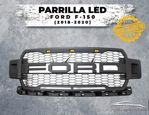 Imagen 7 de 9 de Parrilla Ford F150 2018 2019 Con Luz Led Ambar Tipo Raptor