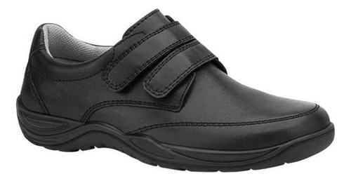 Zapato Escolar De Piel Flexi 9921 Negro Niño Original Msi