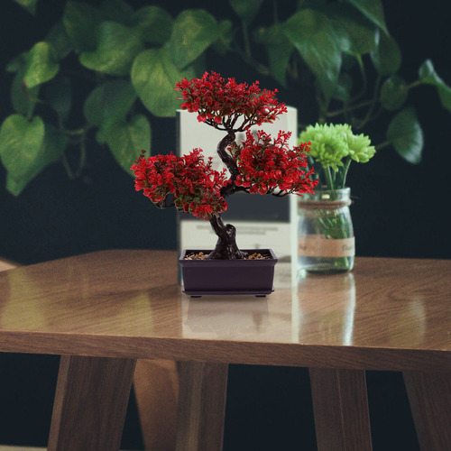 Plantas Artificiales En Macetas De Escritorio, Plantas Falsa