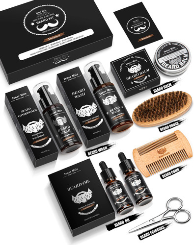 Kit De Tratamento De Barba Comfy Mate Com 2 Óleos Para Barba