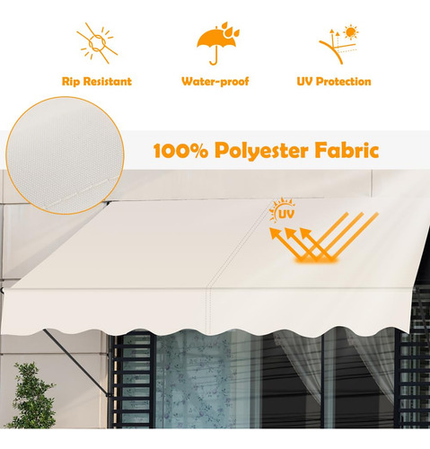 Smonter Toldo Retractil Manual, Toldo De 118 Pulgadas Sin To