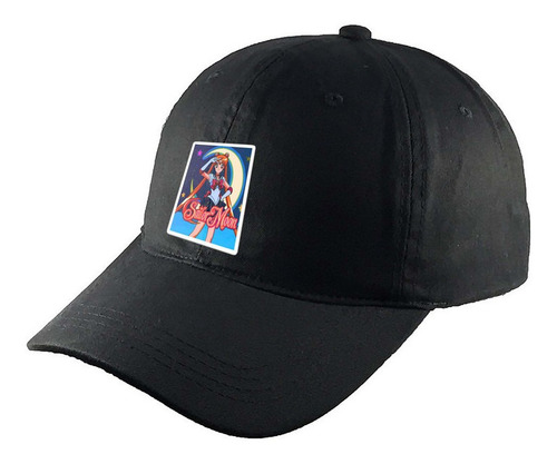 Gorra Clasica Algodón Negra Sailor Moon R79