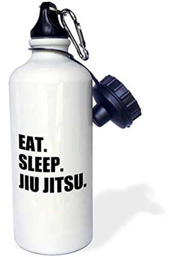 3drose Eat Sleep Jiu Jitsu - Arte Marcial Japonés - Botella