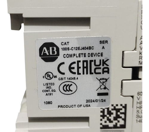 Allen Bradley 100s-c12ej404bc Contactor De Seguridad