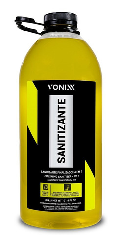 Sanitizante - Finalizador 4 Em 1 - Vsc 3 - 3l - Vonixx