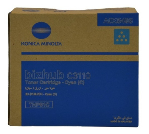 Cartucho Toner Original Konica Minolta Bizhub C3110 Mfp Cyan