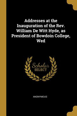 Libro Addresses At The Inauguration Of The Rev. William D...