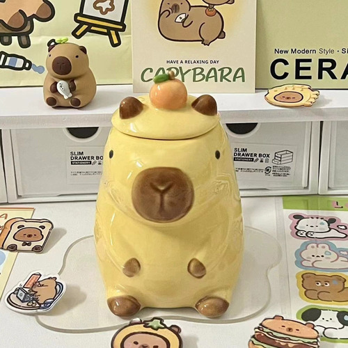 Taza De Cafe Capibara Regalos Mug Caja Para Regalo