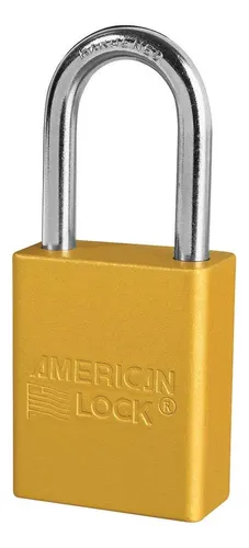 American Lock A1106ylw Candado De Aluminio, Con Llave, Color