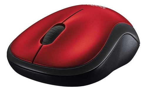 Mouse Sem Fio Logitech Inalámbrico M185 M185 Vermelho Vermelho