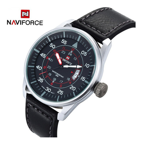 Naviforce Nf9044 Militar Cuero Moderno Producto De Calidad
