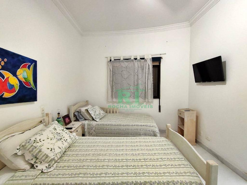 Imagem 18 de 30 de Apartamento Na Praia, Confortável, Vista Mar, 3 Suítes, 2 Vagas, Lazer, Guarujá. - Ap4367