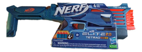 Nerf Elite 2.0 Tetrad Qs4 Hasbro 4 Dardos Nueva