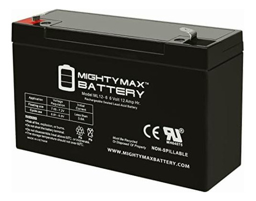 Batería Mighty Max Ml12-6f2 6 V, 12 Ah Sla Producto