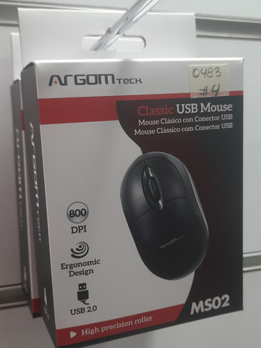 Mouse Argom Tech Negro Usb