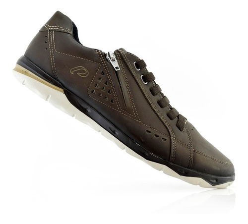 Zapatillas Hombres Cuero Urbanas 117121-12 Pegada Luminares