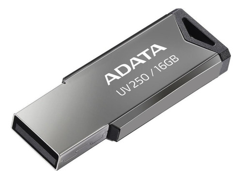 Memoria USB Adata UV250 AUV250-16G-RBK 16GB 2.0 plateado