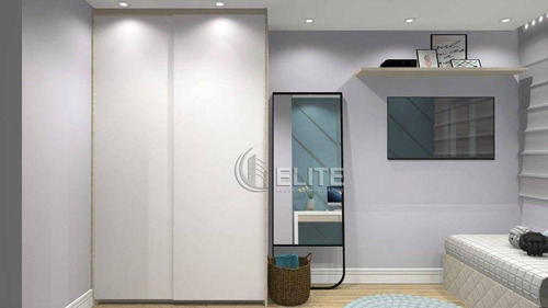 Imagem 7 de 13 de Cobertura Com 2 Dormitórios À Venda, 88 M² Por R$ 380.000,00 - Vila Pires - Santo André/sp - Co2082