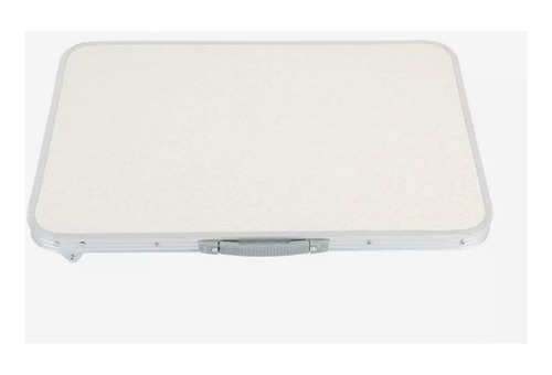 Mesa Plegable De Aluminio 0.80x0.60 (color Madera Claro)