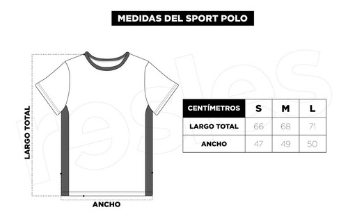 Imagen 2 de 3 de Polo Hombre Deportivo Slim Fit Resles Secado Rápido Gimnasio