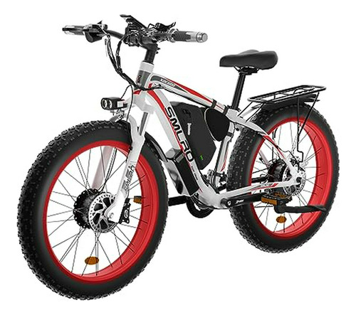 Bicicleta Eléctrica Para Adultos De Doble Motor De 2000 W, B