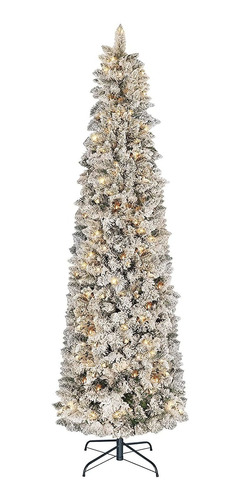 Árbol De Navidad Delgado De 5.9 ft Con Luces, Árbol 