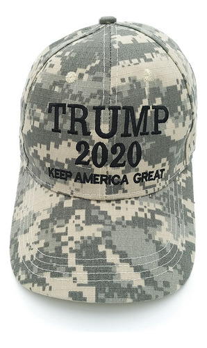 Gorra De Béisbol De Algodón Bordada Con Camuflaje De Trump