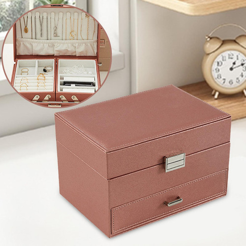 Caja De Joyería De Múltiples Capas Pendientes Pulseras