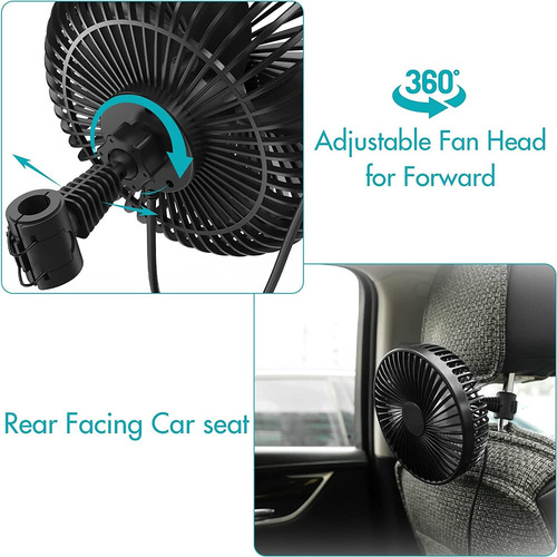 Ventilador Del Asiento Trasero Del Coche De 6 Pulgadas