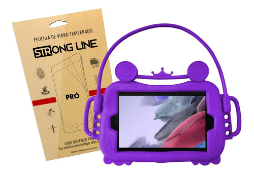 Capa Infantil Tab A7 Lite Silicone Antiderrapante + Pelicula