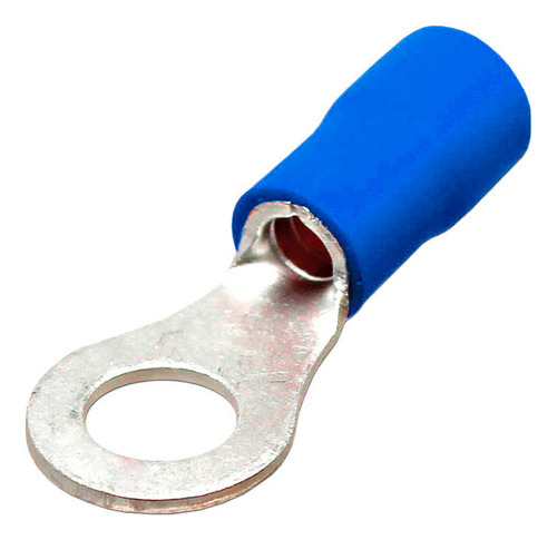 Terminal Ojo Aislado Azul 16-14 Awg 6.3mm 100 Unidades